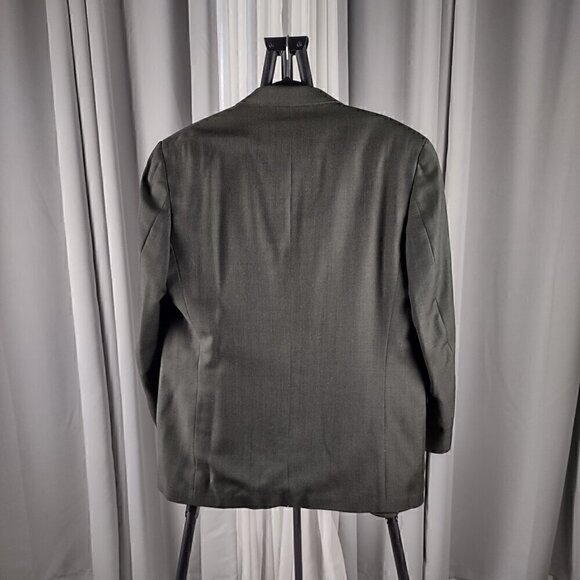 Nautica Men's Sport 100% Wool Green Suit Jacket, Blazer Sport Coat Size 42R - Picture 3 of 14